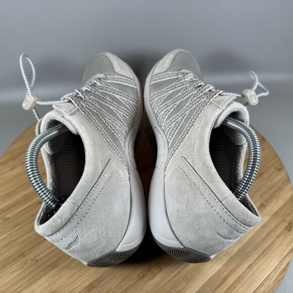 S Dansko Honor Sneakers Grey Suede Elastic Laces Women’s Size EU 37 US 6.5-7 - Picture 5 of 8